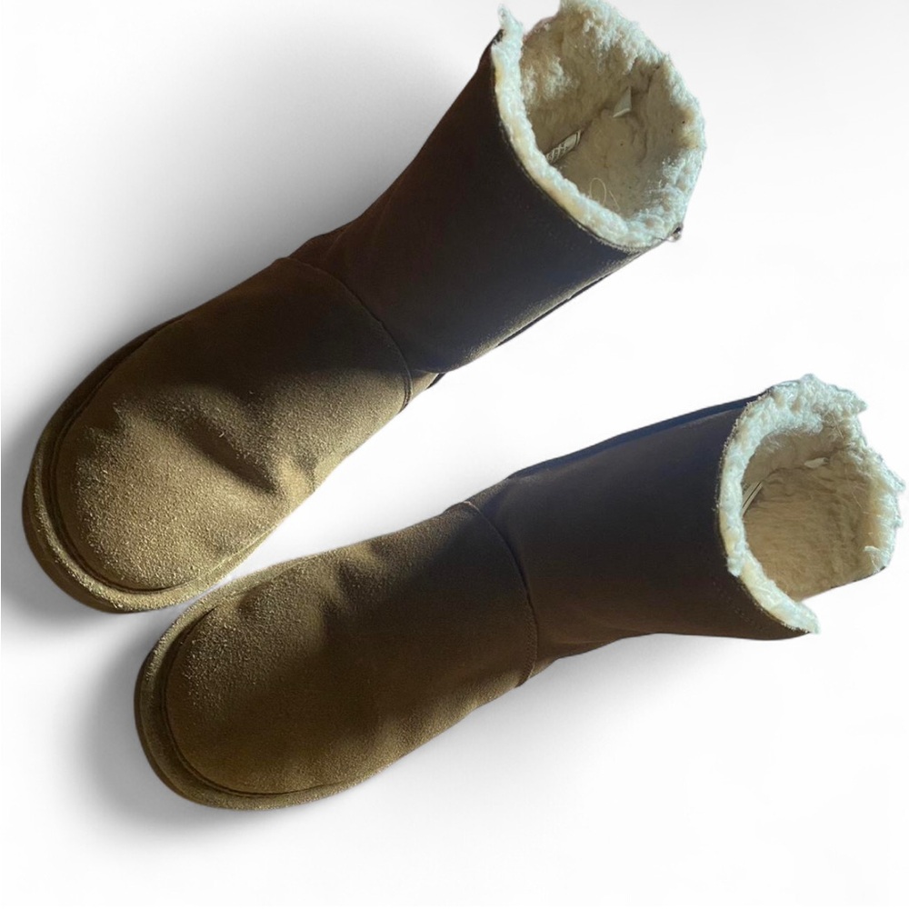 Bear Paw Tan Shearling-Lined Boots